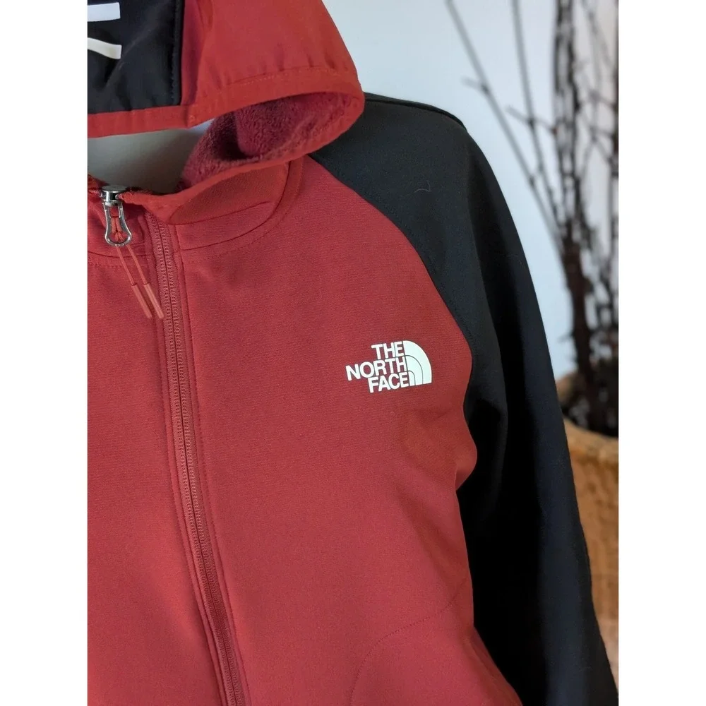 The North Face Tekware Hybrid Full Zip Hoodie Jacket Men's Size Medium Burgundy